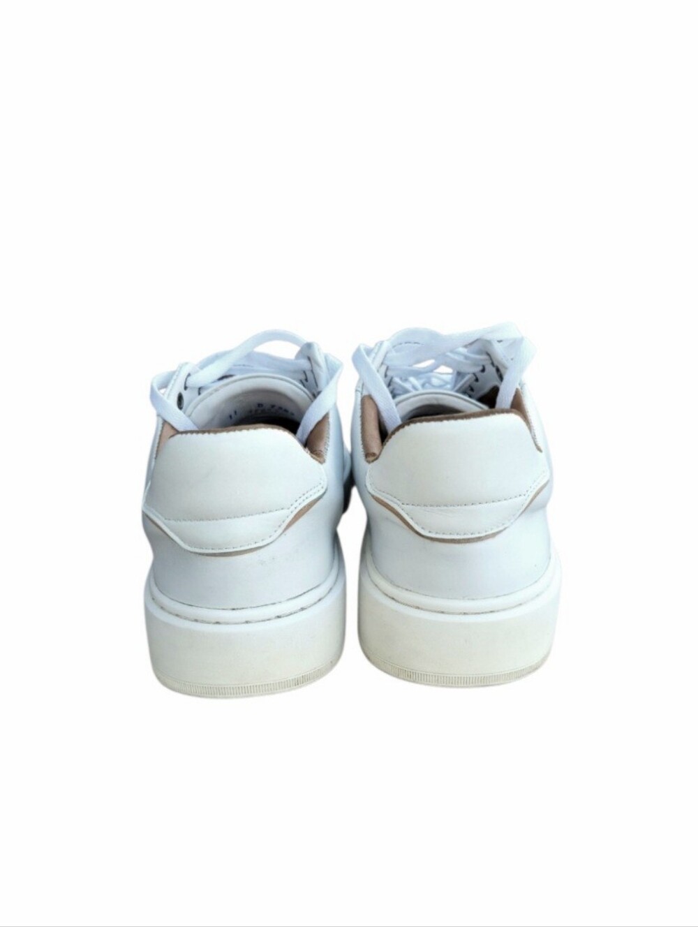 Allen Edmonds White Leather Owen Casual Sneaker Tennis Athletic Walk Shoe Men 11 - Picture 5 of 10